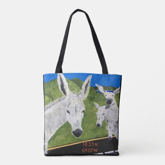 Donkey canvas tas (Achterkant)