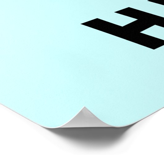 Donkey Cartoon Hee Hawww! Poster (Hoek)