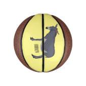 Donkey cartoon illustratie basketbal (Verticaal)