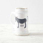Donkey cartoon illustratie bierpul (Voorkant links)