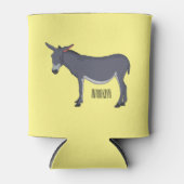 Donkey cartoon illustratie blikjeskoeler (Voorkant)