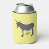 Donkey cartoon illustratie blikjeskoeler (Blikje Achterkant)