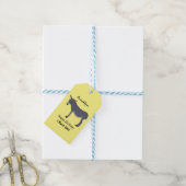 Donkey cartoon illustratie cadeaulabel (Met Touw)