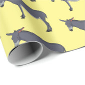 Donkey cartoon illustratie cadeaupapier (Rol Hoek)
