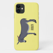Donkey cartoon illustratie Case-Mate iPhone case (Achterkant)