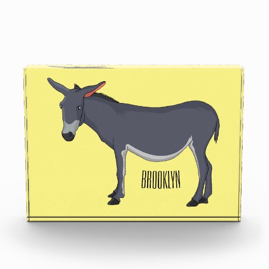 Donkey cartoon illustratie fotoblokken (Voorkant)