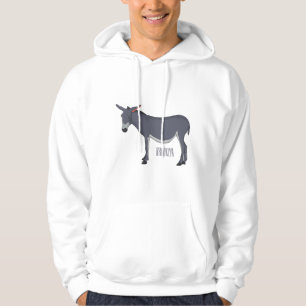 Donkey cartoon illustratie hoodie