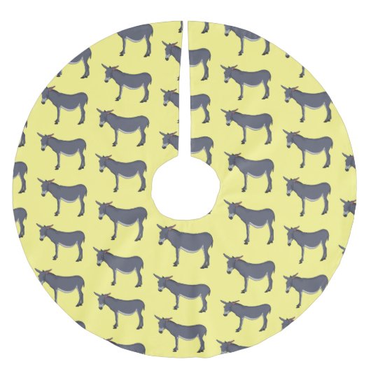 Donkey cartoon illustratie kerstboom rok (Voorkant)