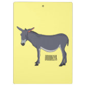 Donkey cartoon illustratie klembord (Achterkant)