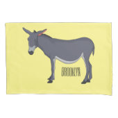 Donkey cartoon illustratie kussensloop (Voorkant)