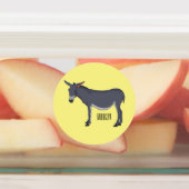 Donkey cartoon illustratie labels (Aangebracht)