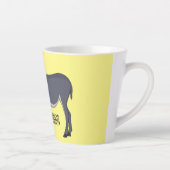 Donkey cartoon illustratie latte mok (Rechts)