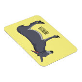 Donkey cartoon illustratie magneet (Rechterzijde)