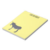 Donkey cartoon illustratie notitieblok (Linkerzijde)