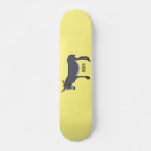 Donkey cartoon illustratie persoonlijk skateboard (Voorkant)