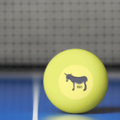 Donkey cartoon illustratie pingpongbal (Net)