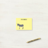 Donkey cartoon illustratie post-it® notes (Op bureau)