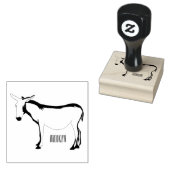Donkey cartoon illustratie rubberstempel (Gestempeld)