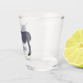 Donkey cartoon illustratie shot glas (Rechts)