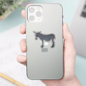 Donkey cartoon illustratie sticker (Telefoon)