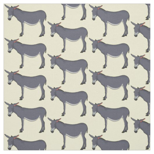 Donkey cartoon illustratie stof (Swatch)