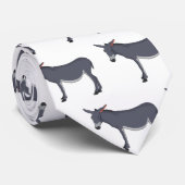 Donkey cartoon illustratie stropdas (Opgerold)