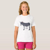 Donkey cartoon illustratie t-shirt (Voorkant volledig)