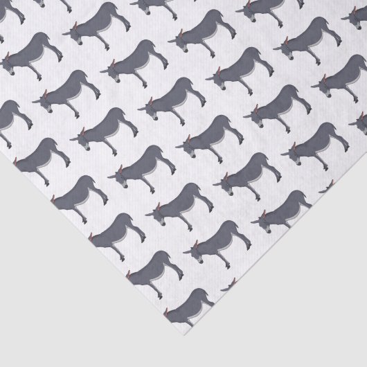 Donkey cartoon illustratie tissuepapier (Detail)