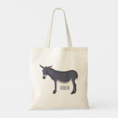 Donkey cartoon illustratie tote bag (Achterkant)