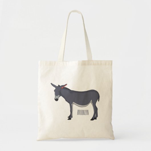 Donkey cartoon illustratie tote bag (Voorkant)