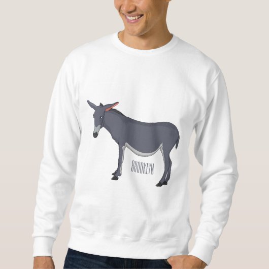 Donkey cartoon illustratie trui (Voorkant)