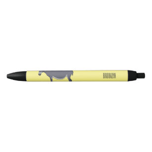 Donkey cartoon illustratie zwarte inkt pen