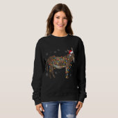 Donkey Christmas Sweater Lights Santa Xmas (Voorkant volledig)