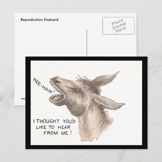 Donkey Comics Briefkaart (Voorkant / Achterkant)