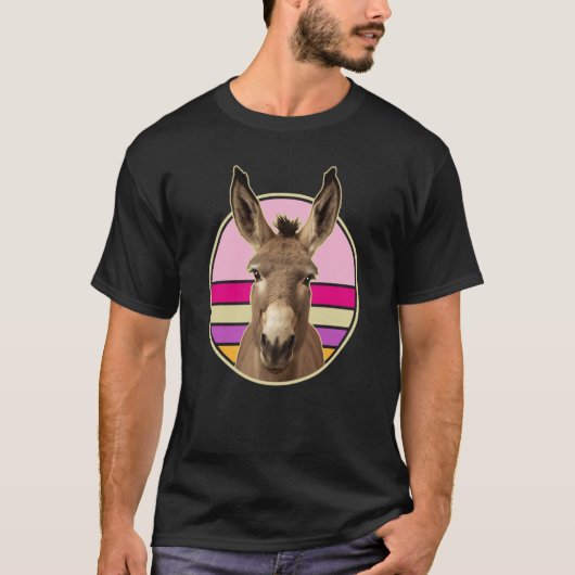Donkey Costume Little Donkey Ears Retro Picture Pi T-shirt (Voorkant)