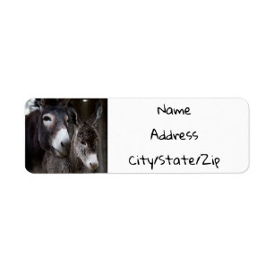 ***DONKEY COUPLE*** RETURADRES ETIKET