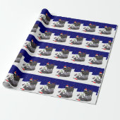 Donkey Daze Wrapping Paper Cadeaupapier (Uitgerold)