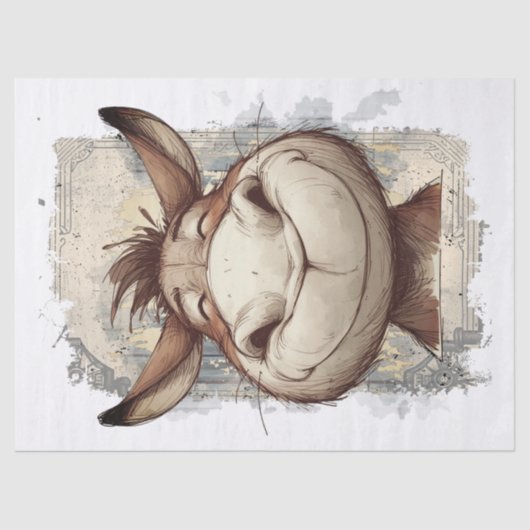 Donkey Decoupage Tissuepapier (Voorkant)