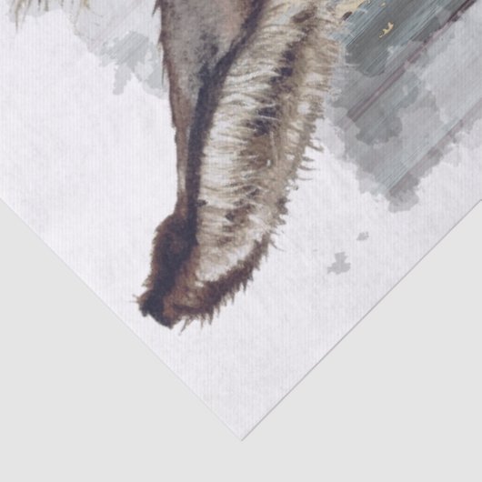 Donkey Decoupage Tissuepapier (Detail)