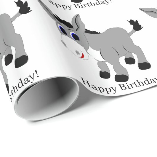 Donkey Design Birthday Cadeaupapier (Rol Hoek)