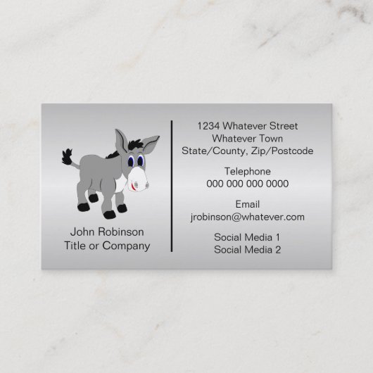 Donkey Design Donkey Sanctuary Visitekaartje (Voorkant)