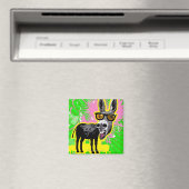 Donkey die zonnebril draagt magneet (Insitu (Vaatwasser))