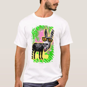 Donkey die zonnebril draagt t-shirt