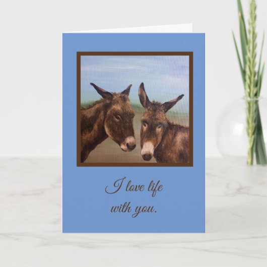 Donkey Double Kaart (Voorkant)