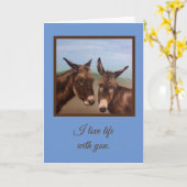 Donkey Double Kaart (Gele Bloem)