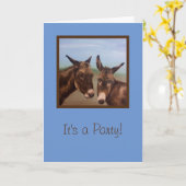 Donkey Double Kaart (Gele Bloem)