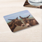 Donkey Double Kartonnen Onderzetters (Schuin)