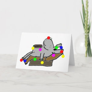 Donkey dutten na kerst feestdagen kaart