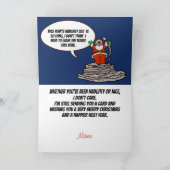 Donkey & Elephant Funny Politieke Kerst Kaart (Binnen)