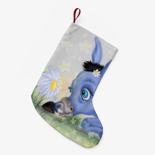 Donkey en Daisy Christmas Stocking Kleine Kerstsok (Voorkant (Hangend))